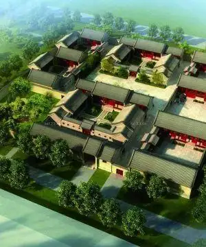 四合院式别墅装修