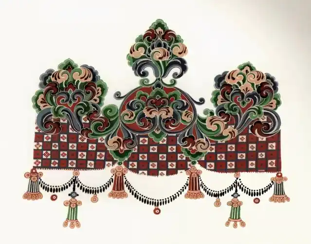 敦煌壁画历代华盖图案集