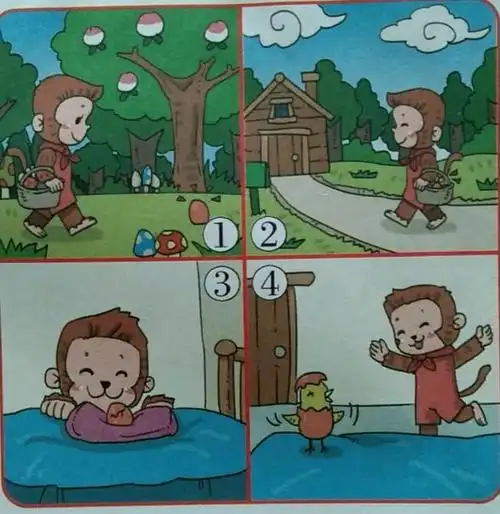 小学一升二的宝宝看图写话