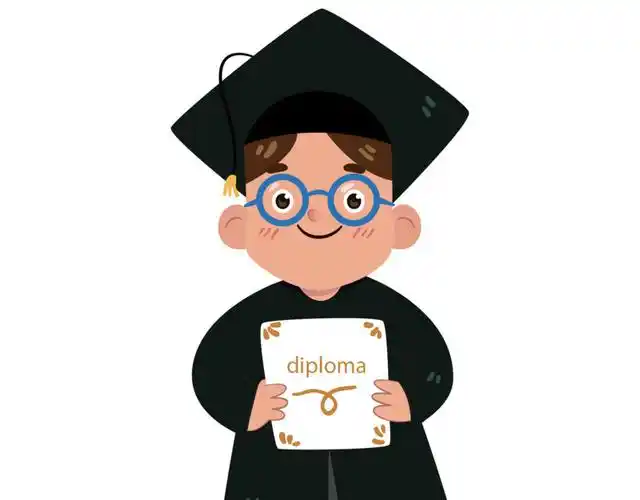 开心毕业的大学生