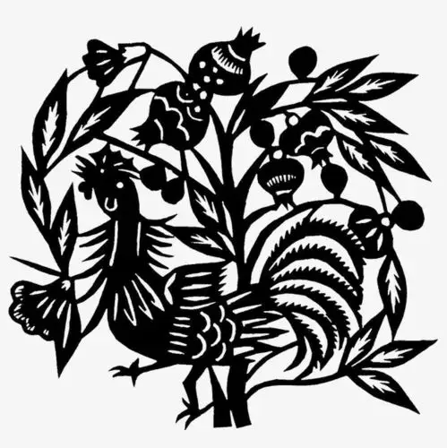 中国风动物传统文化镂空剪纸素材