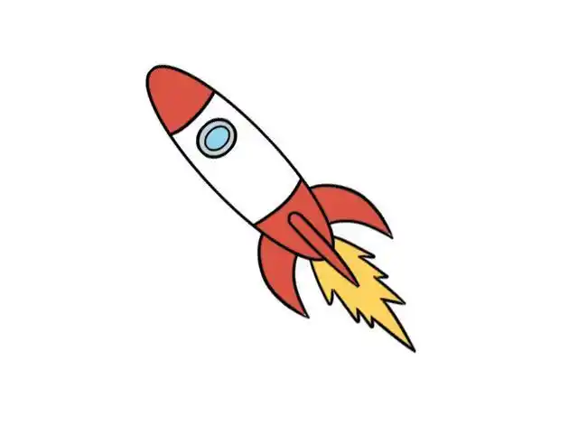 火箭简笔画火箭简笔画画法