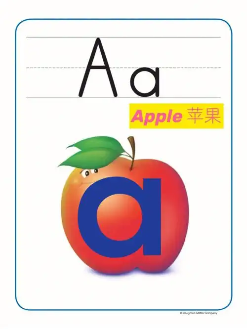 26个可爱英文字母闪卡分享