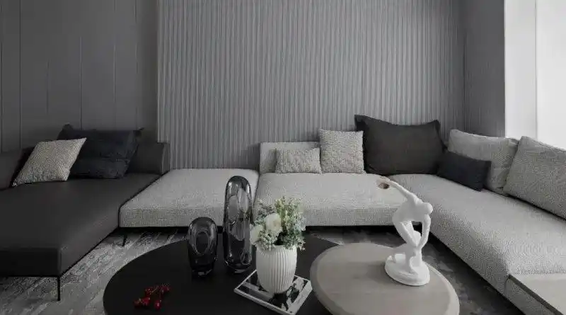 一体家现代风格家装设计 韵味神秘的灰色空间