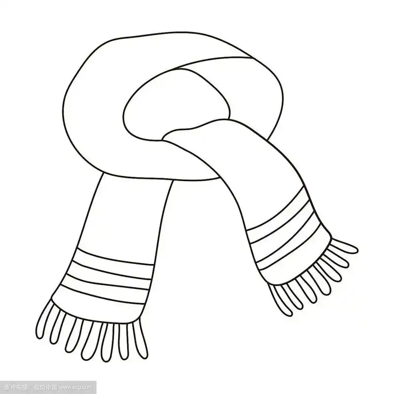 蓝色围巾冬天暖和的羊毛围巾的脖子