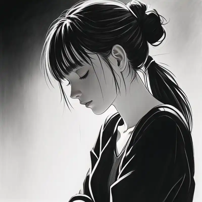 08抑郁风女生头像,氛围感拉满 伤感抑郁的女生头像,破碎感拉满,丧系