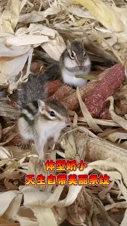 金花松鼠幼崽从小养的亲人听话认主人-度小视