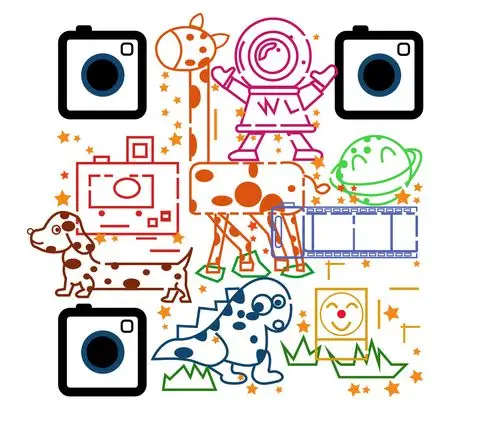 线条艺术二维码