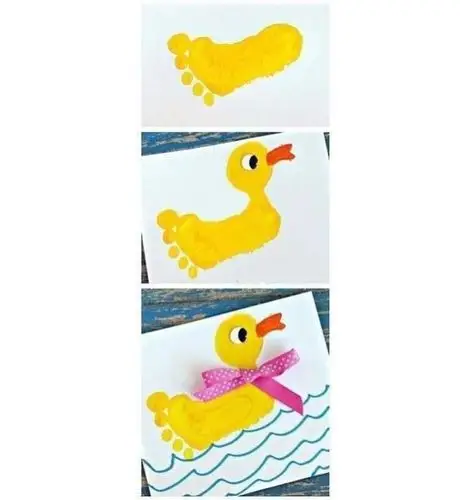 幼儿发挥想象用不同色彩描绘鸭子,让鸭子更美丽