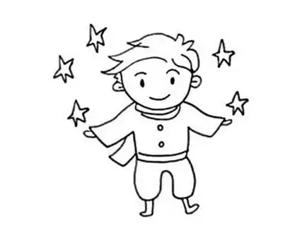 王子简笔画简单又帅教程