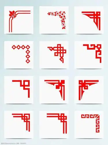 窗花剪纸边框图案