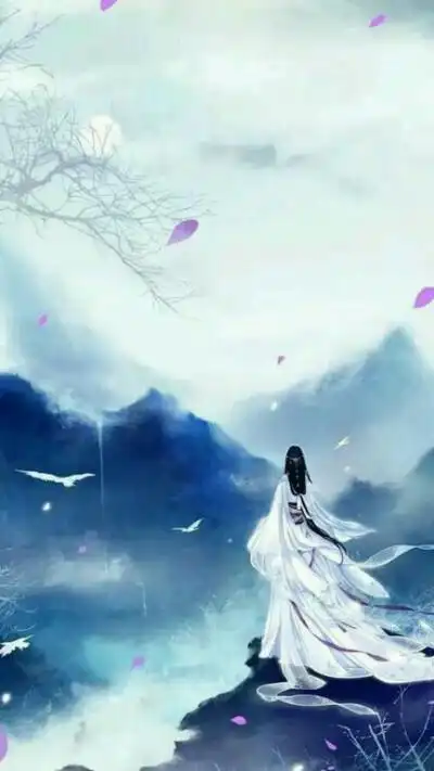 动漫.古风.白衣.背影