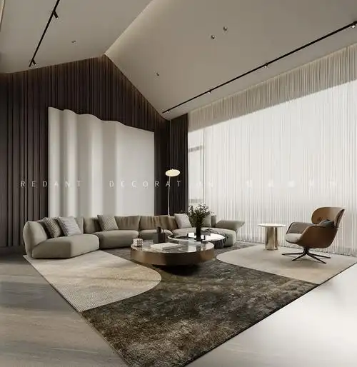 和风雅颂丨480平现代轻奢风格别墅装修效果图