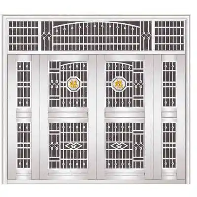 金达不锈钢门-四开大门