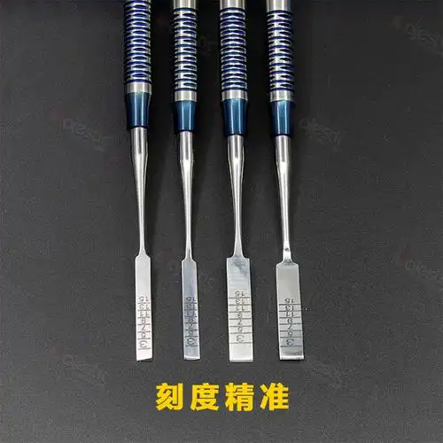 口腔用骨凿种植骨劈开器械牙釉质凿牙科工具带刻度牙齿开缝器设备 骨