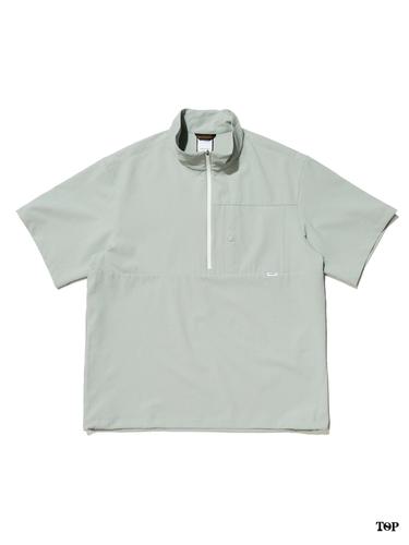 eider韩国直邮24夏女士户外休闲泡泡纱半拉链套头短袖t恤dum24165