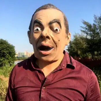 fghgf 奥巴马明星总统搞笑派对酒吧造型演出头套 憨豆先生