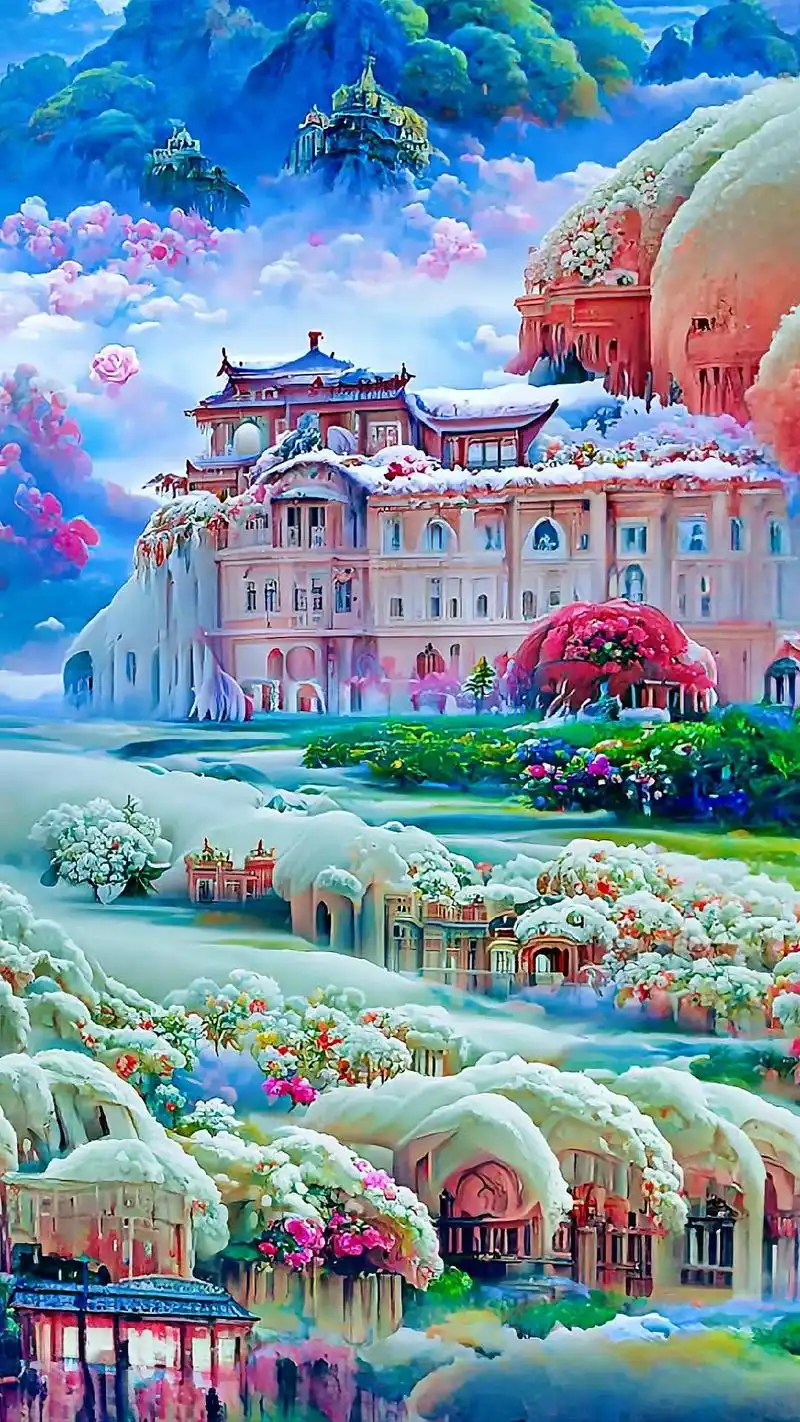 秋天快完,冬天快到的漫画的白雪宫殿,请刷到此视频的人,注意添 - 抖音