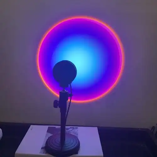 工厂夕阳落日投影灯 夕阳灯 日不落灯可调节高度 可伸缩