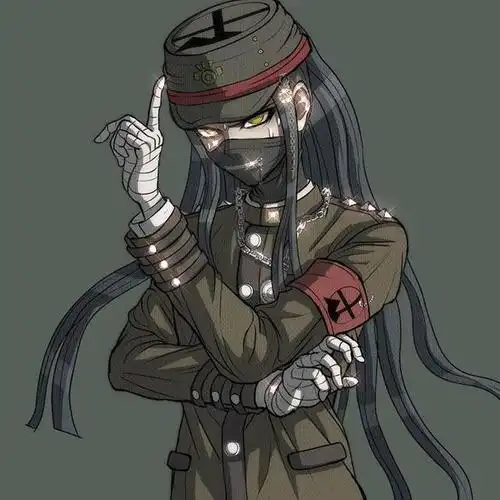 《弹丸论破》真宫寺是清,很多人评其为v3唯一一个纯黑人物,头像