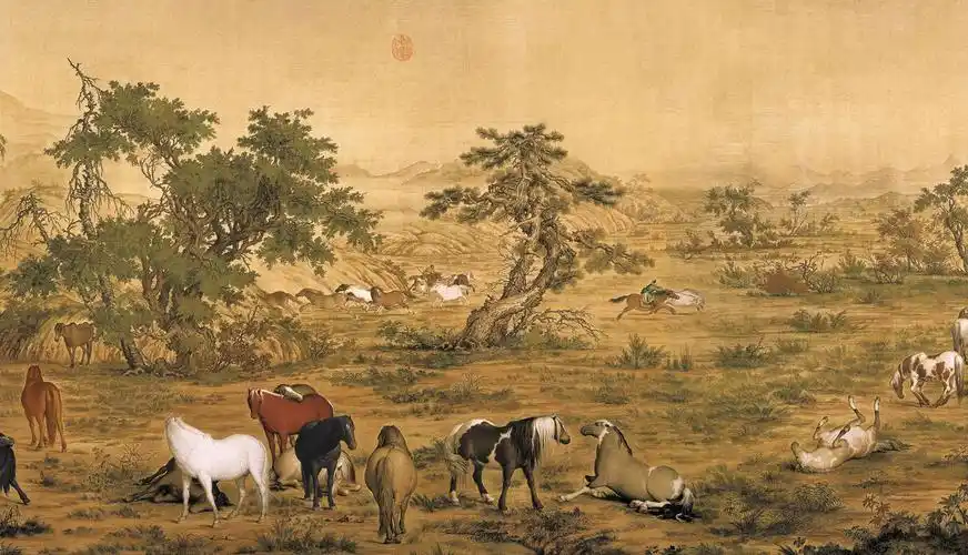 传世十大名画之百骏图高清完整版