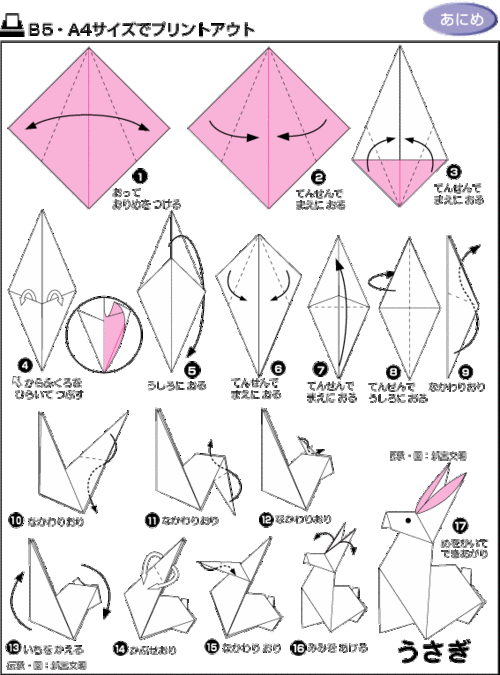 折纸教程3:各种折纸方法图解大全(转载) - 放飞心情 - 放飞心情