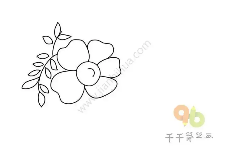 大王花简笔画图片