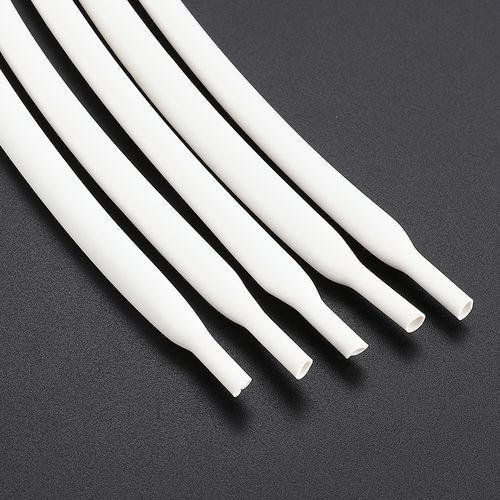 无字白色热缩绝缘套管薄壁透明收缩电工电线热缩管