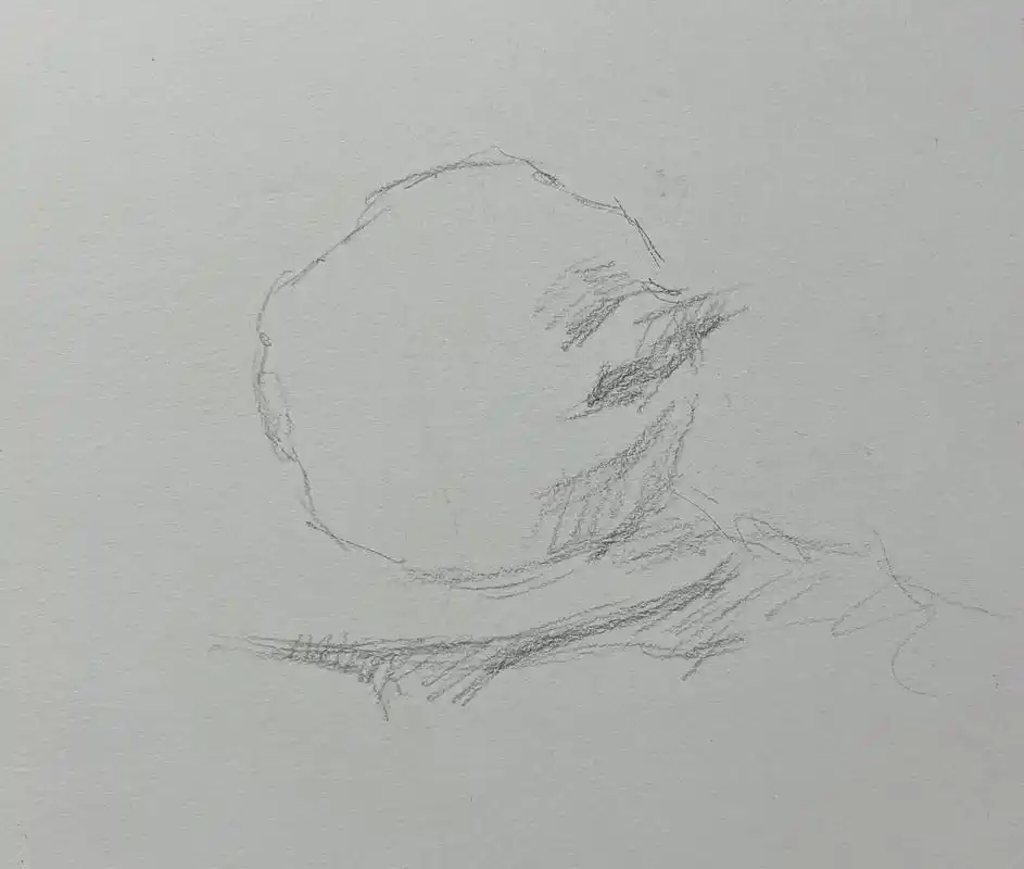 石榴步骤图.#素描教学 #美术培训 #名师课堂 #美术 #静 - 抖音