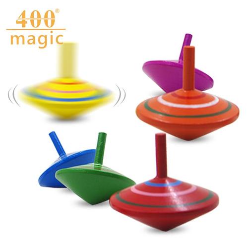 大号木制小陀螺 传统手动旋转陀螺儿童宝宝婴儿玩具木质小玩意