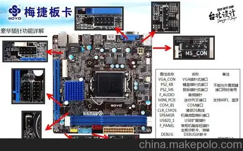 梅捷sy-h61l-m mini-itx系列 工控级主板 电脑店高利润产品