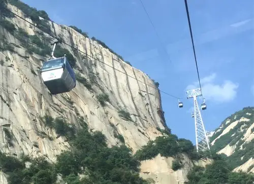 华山北峰索道缆车