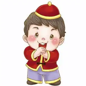 作揖拜年福娃祝贺新年带通道素材视频素材