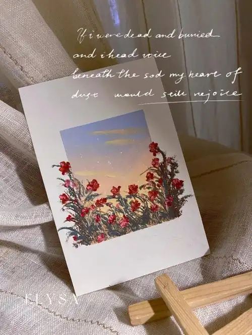 油画棒画春天花会开2附步骤色号