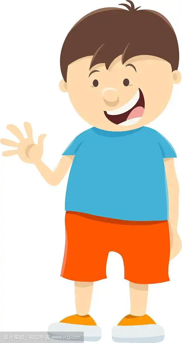 可爱的小男孩卡通人物
