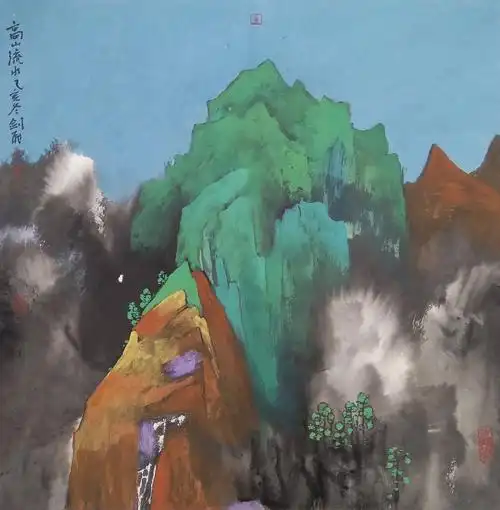 2019武剑飞重彩山水画选