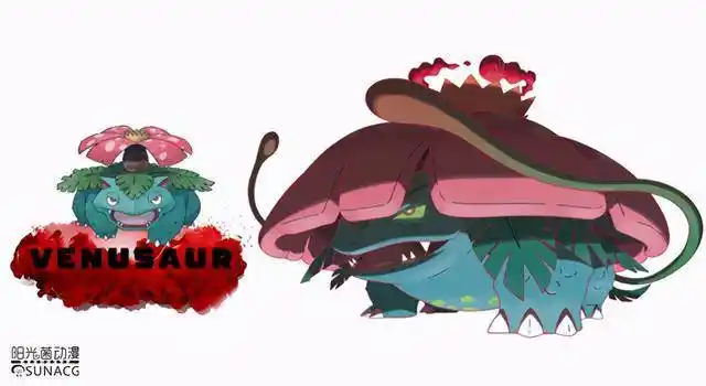 精灵宝可梦:宝可梦"极巨化"前后对比,水箭龟秒变火炮要塞_变化_火焰