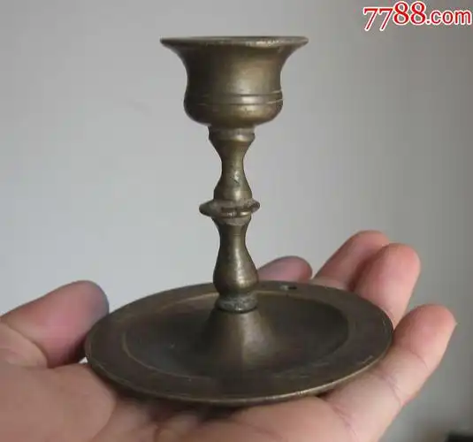 民国老铜烛台