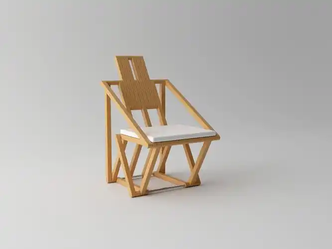 「秋叶椅」分经典款和至简款两款休闲椅,由多支模块化实木线条设计