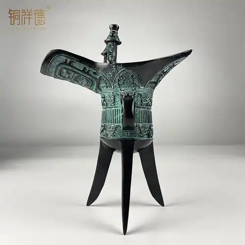 酒樽爵杯仿古青铜器复古工艺品摆件古代酒杯商业礼品道具厂家直销