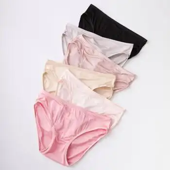 姬雯诗女士桑蚕丝低腰三角裤女性感真丝内裤薄款透气无痕夏季新款吸湿