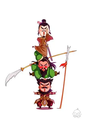 刘备关于张飞,q版