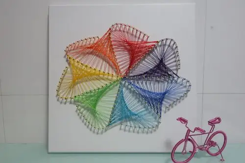 钉子画,线绕的艺术