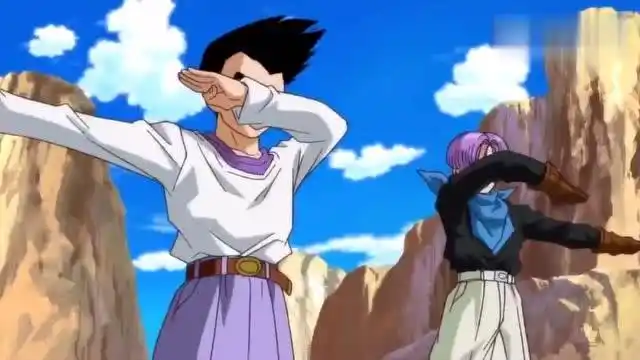 龙珠:悟天和特兰克斯成年后难得一见的合体-悟天克斯!真是太帅了