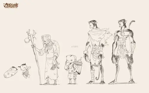 大圣归来原画手稿设计 人物角色场景设计——织梦网