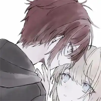 情侣头像一对动漫甜甜的一人一半