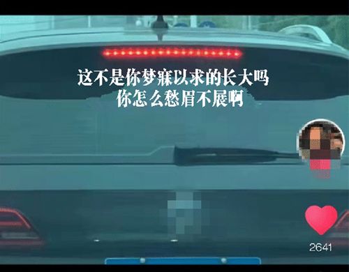 这不是你梦寐以求的长大吗车贴抖音同款后窗语录伤感汽车文字贴纸