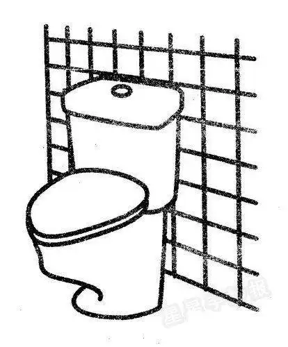 厕所简笔画技法