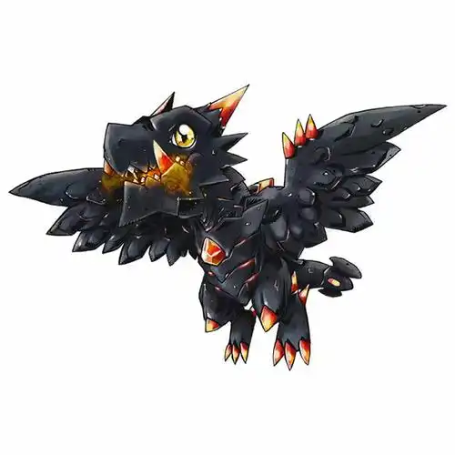 首先从它的进化流程开始,成长期为"火波兽",是岩龙型,病毒种的数码兽