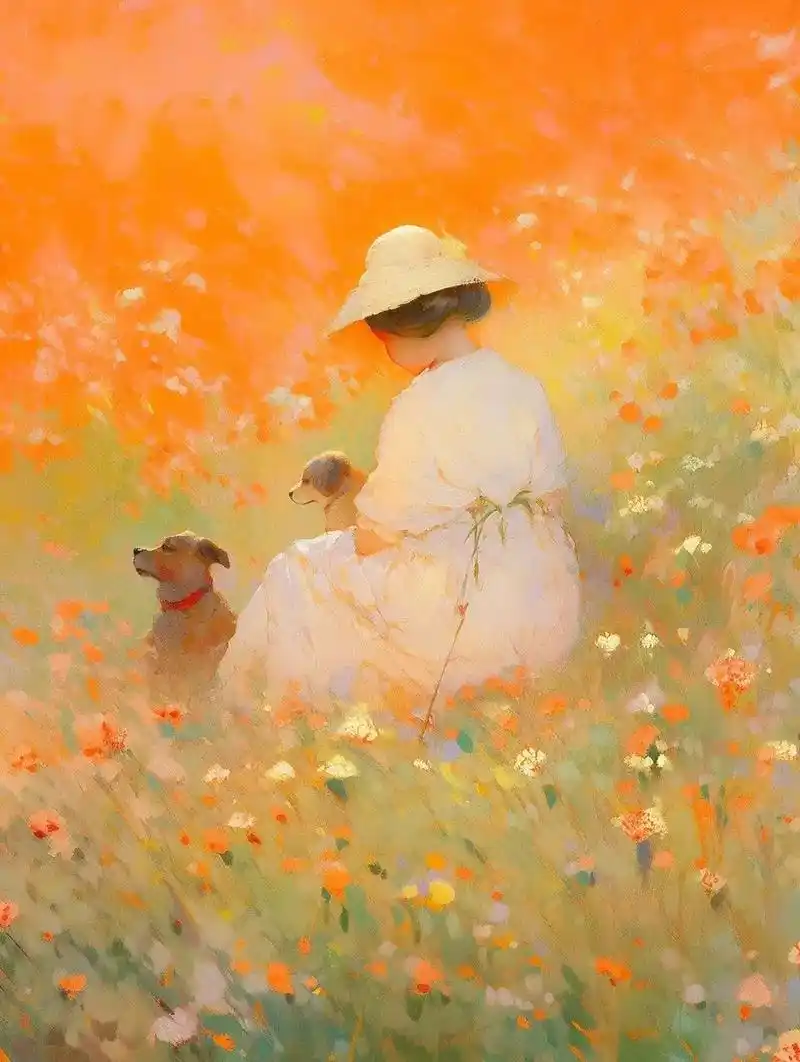 油画——慢时光.#装饰画 #油画 #唯美意境 #原创绘画 # - 抖音